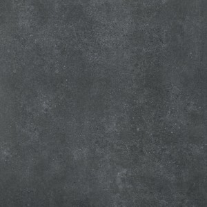 Feinsteinzeug Terrassenplatte Norton Anthrazit, 60x60 cm, matte Oberfläche.