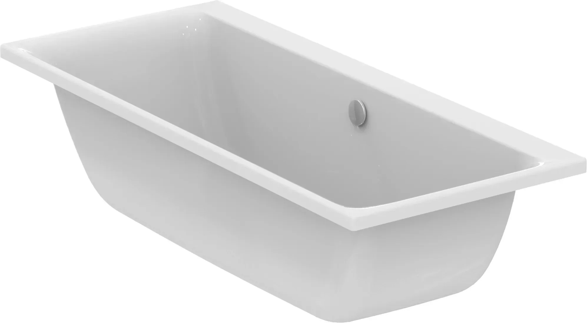 Novellini Calos 2.0 Badewanne 170x70 Cm – Acryl, Weiß Glänzend, Mit Front- & Seitenblende, Eckmontage