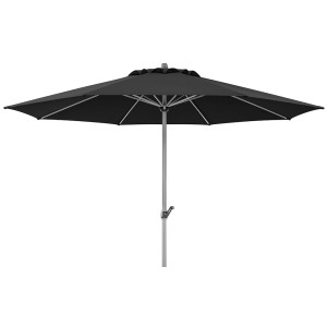 Schneider Marktschirm Gemini, Ø 360 cm, Anthrazit. Sonnenschirm mit Kurbel.