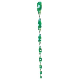 Grüne Sunny Garden Windspirale aus Kunststoff, 60cm, Gartendeko mit Glitzer.