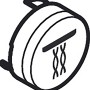 Hansgrohe Symbol Whirl in Weiß, Ersatzteil für Duschzubehör.