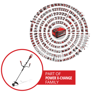 Einhell Akku-Sense GP-BC 36/430 Li BL-Solo Akku-Trimmer, Teil der Power X-Change Familie.