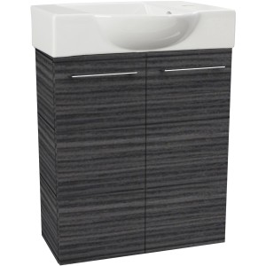 Fackelmann Waschbeckenunterschrank SBC Dark Oak, 52 cm breit.