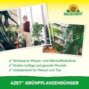 Neudorff Azet Grünpflanzen-Dünger 1L: Für gesundes Wachstum und grüne Blätter.