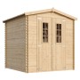 Timbela Holz-Gartenhaus M343C 3,53 m² mit kleinen Fenstern ohne Boden_2