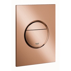 Grohe Nova Cosmopolitan S WC-Drückerplatte in Warm Sunset für 2-Mengen-Spülung.