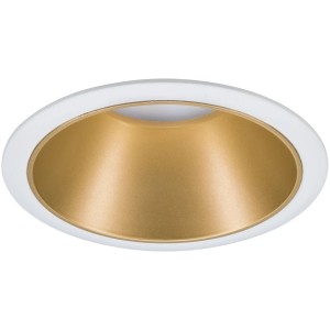 Paulmann LED-Einbauleuchte Cole, 6,5W, weiß-gold matt. Deckenspot für angenehme, blendfreie Beleuchtung.