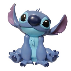 Disney Gartendeko Figur Stitch, blaue Gartenfigur für Disney Fans.