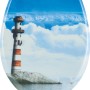 baliv WC-Sitz La Piedra mit Leuchtturm-Motiv und Absenkautomatik.