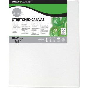 Simply Keilrahmen, 18x24 cm, bespannt mit Baumwolle, ideal für Öl- und Acrylmalerei.