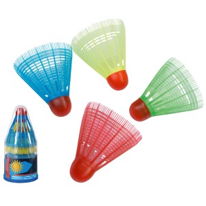 Happy People Federbälle Bunt 4 Stück