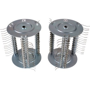 Texas Vertikutier-Aufsatz für Kehrmaschine Handy Sweep 619TG, silberfarben.