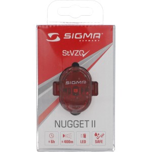 Sigma LED Mini-Rückleuchte Nugget II, USB-aufladbar, für Fahrräder.