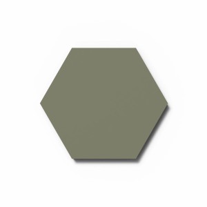 Designpaneel Hexagon Lino Olive Clear MDF Schwarz 25 cm x 25 cm 3 Stück
