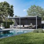 Weide WPC Sichtschutzwand Anthrazit – Lamellenwand für Pergola | modular & wetterfest