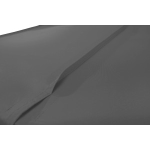 Detailaufnahme des anthrazitfarbenen Schneider Marktschirms Quadro (300x300 cm) mit Seilzug.