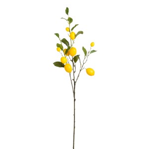 Mica Kunstblume Zitrone, 104 cm, gelb. Dekorative Zitronenzweige als Kunstpflanze.