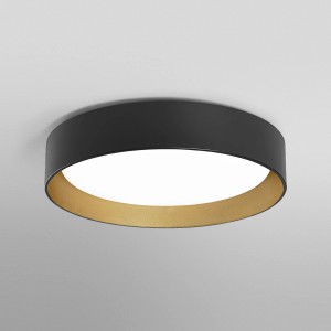 Ledvance Smart+ WiFi Deckenleuchte Orbis Kurt, schwarz-gold, Ø 45 cm.