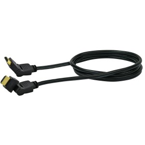 High-Speed HDMI-Kabel mit Ethernet Schwenkbar Schwarz 1,5 m