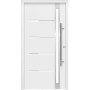 Haustür Thermospace Neapel Prime 110 cm x 210 cm Weiß Anschlag R