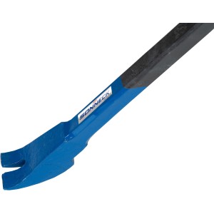 Sonneck Brechstange 130cm mit Geißfuß, blau, aus gehärtetem Stahl.
