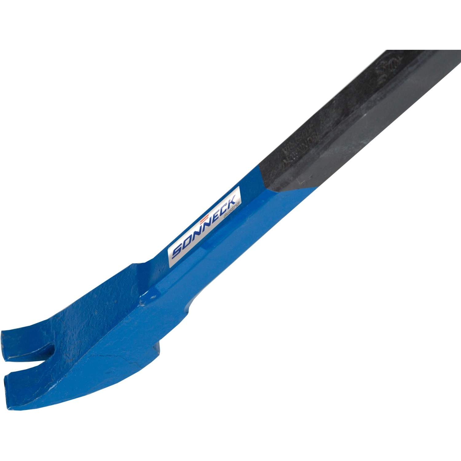 Sonneck Brechstange 130cm mit Geißfuß, blau, aus gehärtetem Stahl.