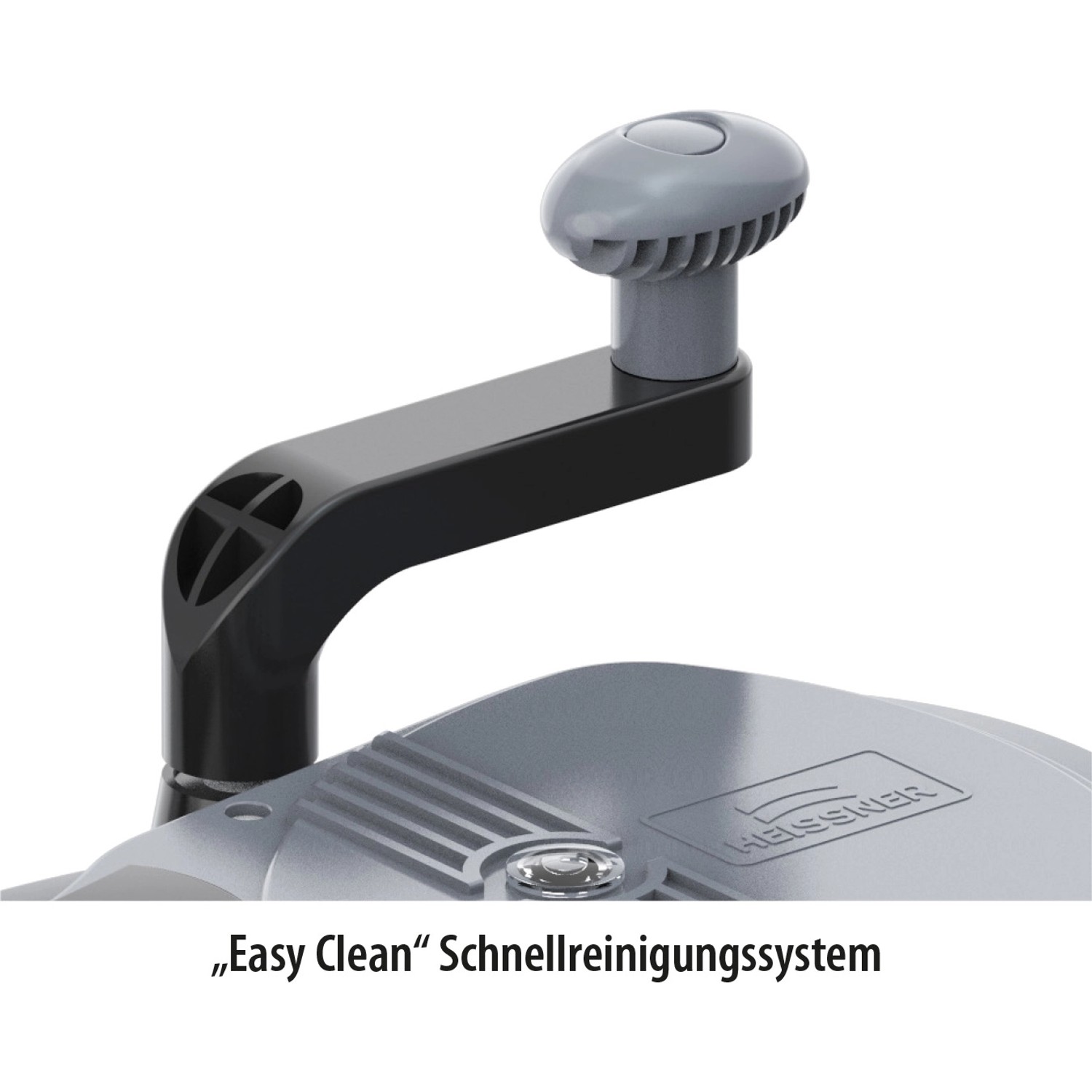 Detailaufnahme: Heissner Druckfilter-Set FPU 10000 mit Easy Clean Schnellreinigungssystem.