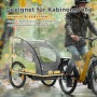 Transparenter HOMCOM Regenschutz für Kinderfahrradanhänger im Regen. Maße 76x61x61 cm. Schützt Kinder vor Nässe.
