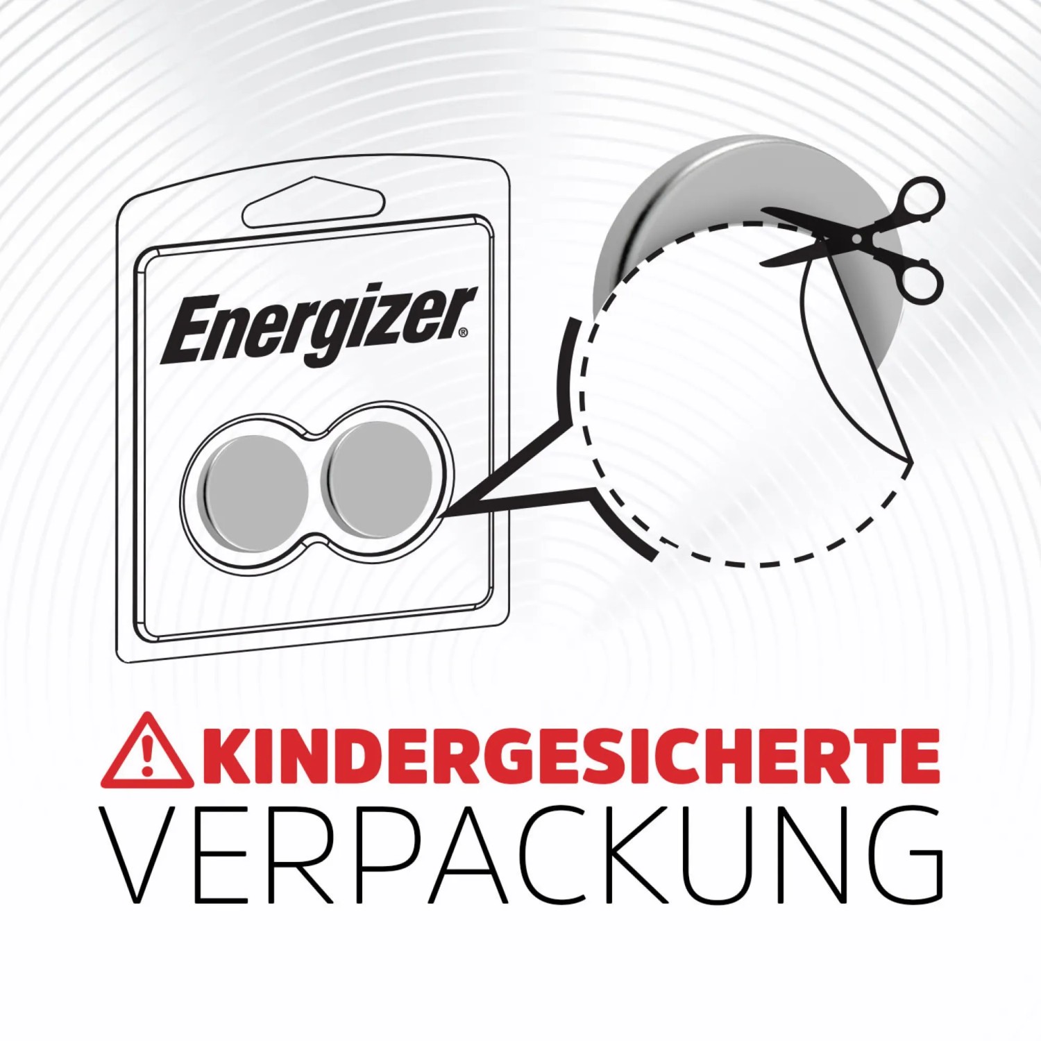Energizer CR2016 Lithium Knopfzellen, 2er-Pack mit kindergesicherter Verpackung.