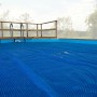 Blau Wärmeplane auf Massivholzpool von Weka, mit Solar-Effekt zur Beckenaufheizung.