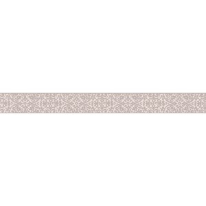 A.S. Création Bordüre selbstklebend Ornament, 5 cm breit, beige-braunes Muster.