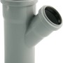 Marley HT-Einfachabzweig 45° DN 50/40 für Abwasserleitungen, grau.