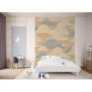Komar Vliestapete Happy Clouds 200 cm x 250 cm