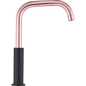 baliv Küchenarmatur KI-1932 in Schwarz und Kupfer. Einhebelmischer mit schwenkbarem Auslauf.