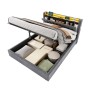 okwish Polsterbett mit Bettkasten LED-Licht Jugendzimmer 160x200cm Grau_8