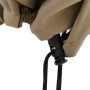 Detailaufnahme der beigen Siena Garden Schutzhülle mit Zugband und Stopper.
