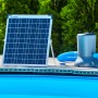 Summer Fun Solar-Pool-Kartuschenfilteranlage mit Solarmodul und Pumpe für Pools bis 5m³.