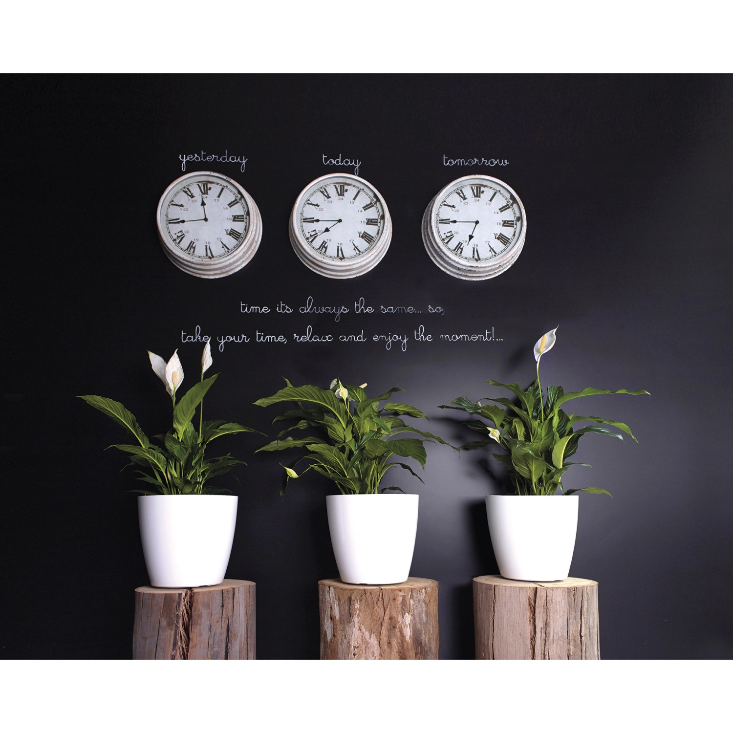 Blumentopf Miami Wavy 20cm Anthrazit - Übertopf Mit Wellenstruktur Aus Recyceltem Kunststoff