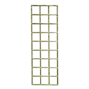 Rechteckiges, kesseldruckimprägniertes Rankgitter aus Holz, 60x180 cm, für Kletterpflanzen.