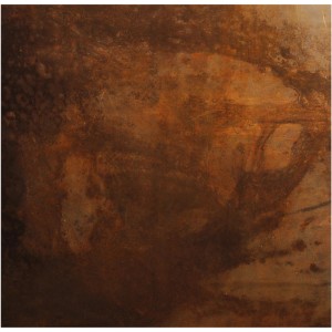 Sichtschutzzaun-Element Board Rechteck 90 cm x 90 cm Rostoptik