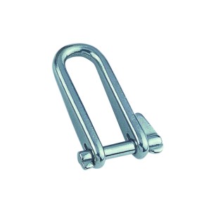 Seilflechter Schlüsselschäkel, rund, 5 mm, aus Edelstahl. Beschlag für Seile und Ketten.