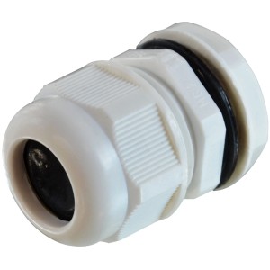 E2 Elektro Kabelverschraubung M25, grau, für Flexrohre.