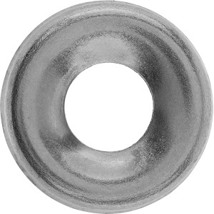 Edelstahl Schraubrosette, Ø 16 mm, für Spanplattenschrauben & Universalschrauben, 20 Stück