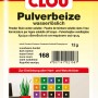 Clou Pulverbeize Nussbaum Dunkel, 12g Packung. Wasserlösliche Beize für Holz.