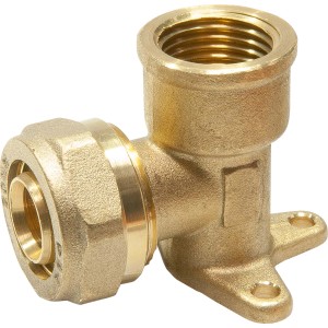 Klemm-Wandwinkel aus Messing, 50 mm, zur Wandbefestigung von Rohren.