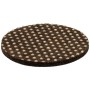 Selbstklebendes, braun-beiges Anti-Rutsch Pad (Ø 40mm) von Wagner, 4er Set.