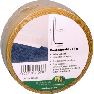 Sockelleiste KU006 Eiche, 15mm x 50mm, 15lfm Rolle, selbstklebend.