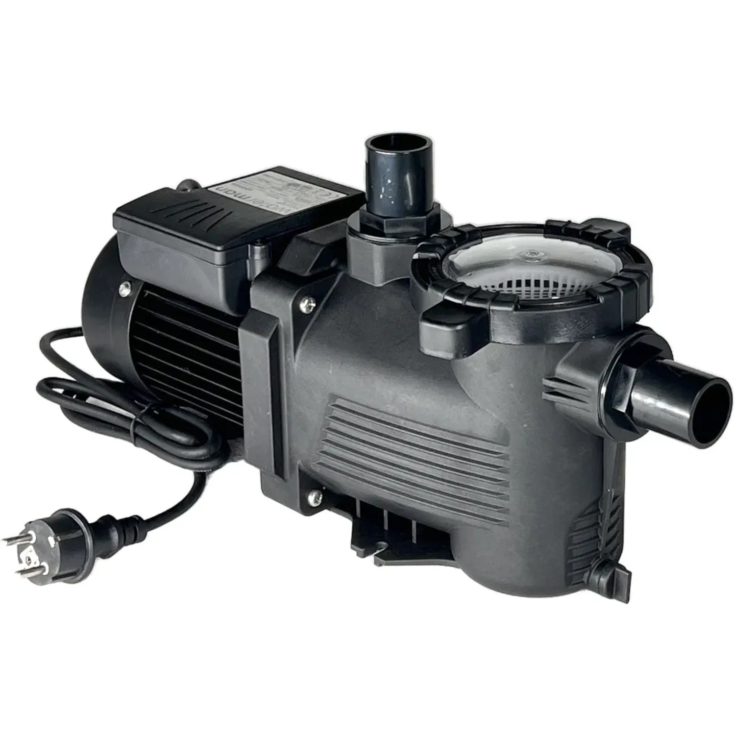 Sandfilteranlage für Chemoform Stahlwandpool Set, Pumpe in Schwarz.