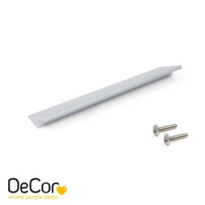 Emuca Lot von 5 Möbelgriffe Osaka L225 mm 160 mm Achsenabstand Aluminium Dunkelgrau