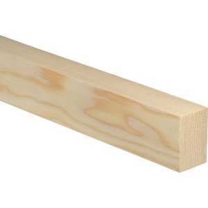 Fichte Flachleiste, 40x60x2400mm, ideal für Bastelarbeiten und Innenausbau.